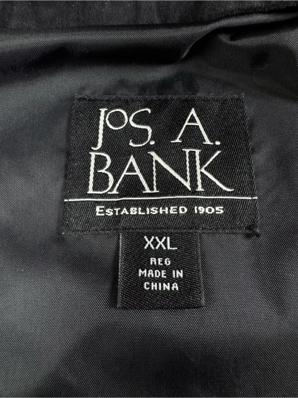 Jos. A. Bank Black Full Zip Snap Front Jacket Mens‎ XXL